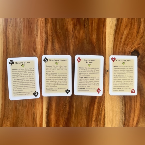 2 Decks of Playing Cards White Wine and Red Wine Varietal Information - Picture 6 of 7